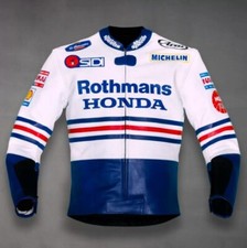 HONDA Veste en Cuir de Motard Veste en Cuir de Moto Veste Motard en Cuir 48,50