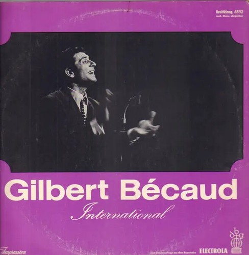 Gilbert bécaud international - bécaud,