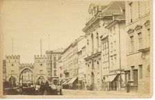 Allemagne, München, Das Rondell, Karlstor vintage albumen print Tirage albumin