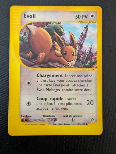 Carte pokémon evoli - carte, fr