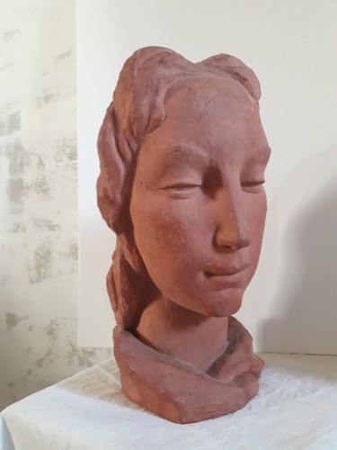 Sculpture art déco terre - art,