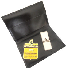 MAGNIFIQUE PORTEFEUILLE LE TANNEUR CUIR LISSE NOIR NEUF DE STOCK Q212
