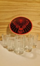 6 verres JAGERMEISTER + un