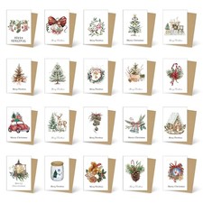 20 Pièces Carte de Noel avec
