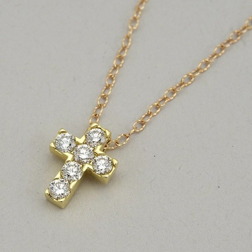 K18yg k18pg diamant pendentif - k18pg,