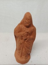 Ancien Santon En Terre Cuite  Fina Carbonel Vintage ( Réf : CH4)