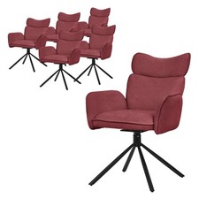 Lot de 6 chaises pivotantes à
