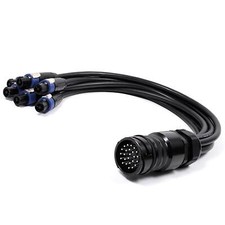 Assistant Perso. Con 25 Pôle Mâle À 6 Femelle Speakons. Van Damme Noir Series