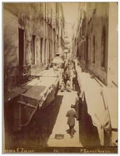 Paolo Salviati, Italia, Venezia, Marzaria San Zulian vintage albumen print Tir