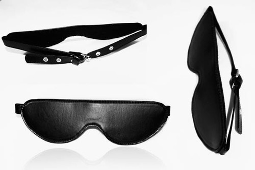 Masque loup cuir noir neuf - loup,