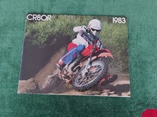 HONDA CR80R 1983 prospectus brochure catalogue dépliant  catalog