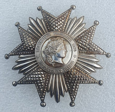Ordre de la Légion d'Honneur, plaque de Grand Croix, III° République argent,94mm