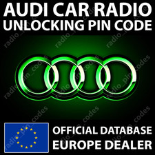 AUDI RADIO UNLOCKING PIN CODE ALL MODELS A3 A4 A5 A6 A8 TT RNS-E NAVIGATION PLUS