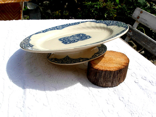 Beau plat biscuit bleu - beau,