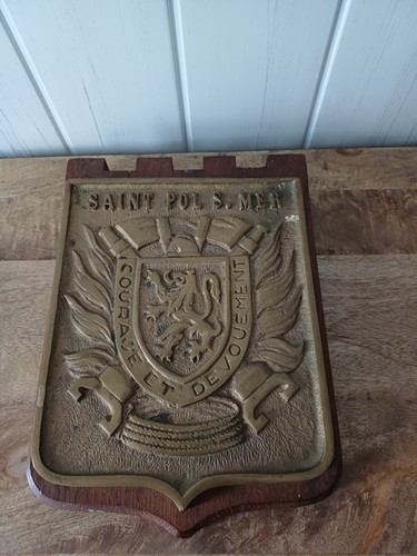 Grand blason bronze bois - grand,