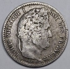 Rare Monnaie Argent, 25 Centimes 1846 A - Louis-Philippe