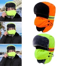 Bonnet russe réfléchissant pour le ski, le vélo et l'hiver. Chapeau