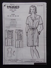 § patron MODES ET TRAVAUX 04/1992 robe pour femme