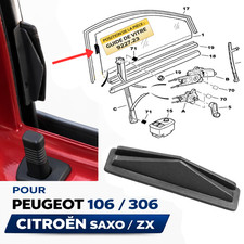 Guide Vitre Portière Lot de 2