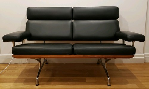 Eames two seat - seat, black