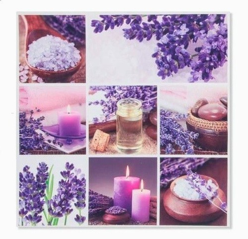 Tableau toile fleur lavande - toile,