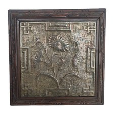 OBJET DE POILU DESSOUS PLAT JAPONISANT 14-18 TRAVAIL DE TRANCHÉE TRENCH ART WW1 