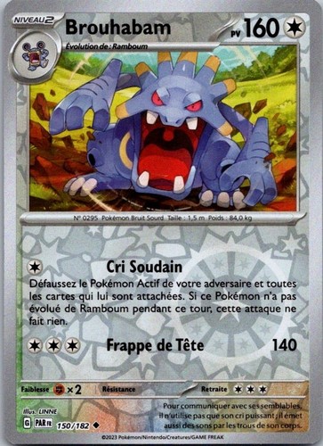 Carte pokémon brouhabam - pokémon,