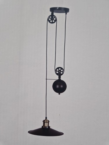 Suspension vintage avec - , poulie