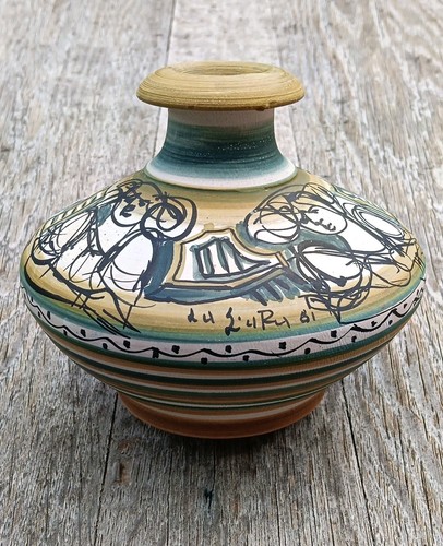 Vase plat céramique