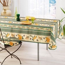 Nappe abeille vert rectangle