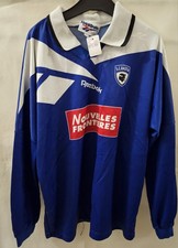 Ancien maillot SC Bastia domicile – Reebok – Longues manches – Sponsor Nouvelles