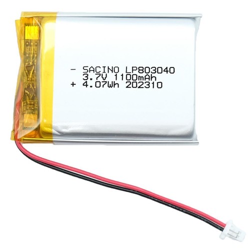803040 1100 mah pcm - 803040, 3.7v