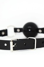 Black Silicon Ball Gag with