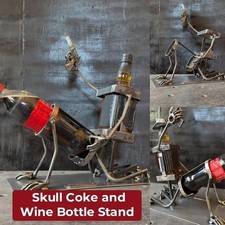 Porte-bouteille en métal avec