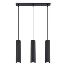 Suspension Aluminium Noir GU10