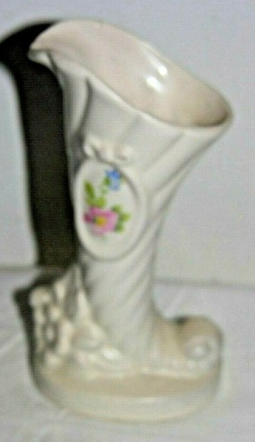 Vintage white cornucopia - vintage, vase