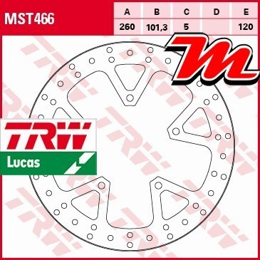 Disque frein avant trw - avant,