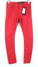 Scotch & Soda Pike Jean W28 L32 Homme Coupe Skinny Teint Coton Rouge Stretch