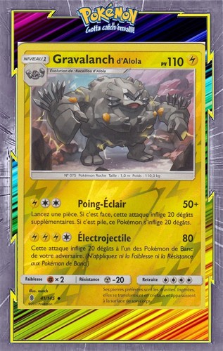 Gravalanch alola reverse - d'alola,