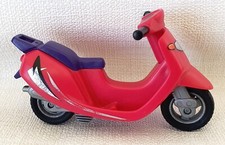 PLAYMOBIL SCOOTER ROUGE DECALCOMANIES ABIMES