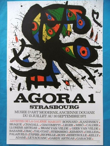 Miro joan affiche originale - joan, en