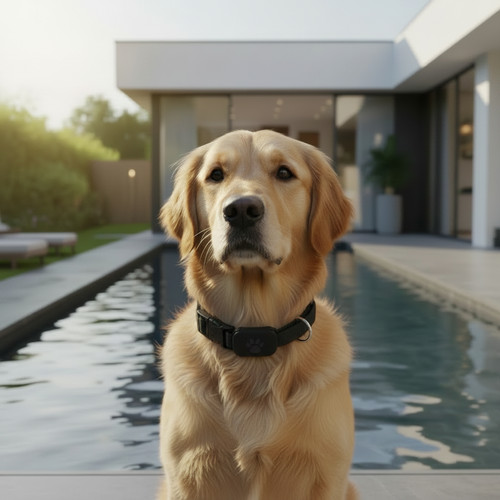 Collier gps chien chat temps - collier,