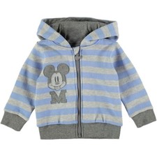 DISNEY BABY gilet pull veste bébé sweat MICKEY 9-12 ou 12-18 mois bleu NEUF