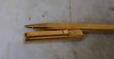 STYLO ROLLER DUNHILL DRESS EN VERMEIL 925 - FINITION LIGNEE & BARLEY CORN - RARE