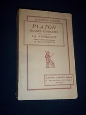 PLATON - LA REPUBLIQUE (1936) CLASSIQUES GARNIER - TOME IV