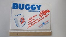 Grand sticker vintage magasin  désherbant BUGGY Turbo Compressé 20 cm / 30 cm