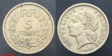 France 5 francs lavrillier - !,