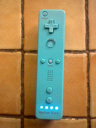 Manette nintendo wiimote bleu - manette,