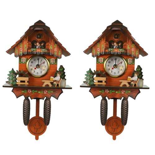 Horloge murale coucou - 2x,