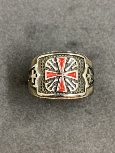 Templier croix argent bague - templier,